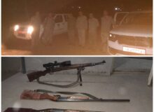 دستگیری شکارچیان حرفه ای در شهرستان کامیاران