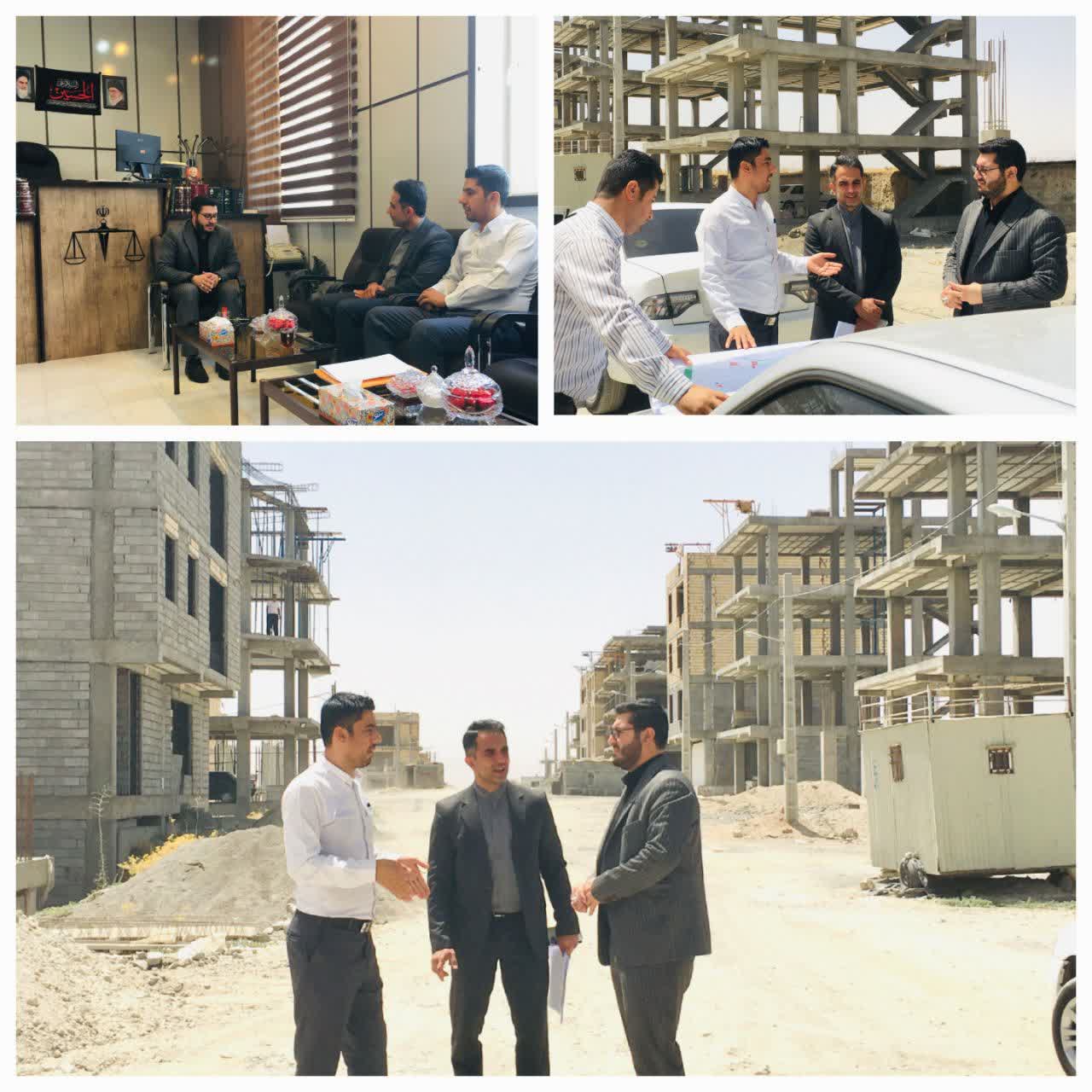 پیگیری آخرین وضعیت طرح نهضت ملی مسکن کامیاران توسط دادستان شهرستان