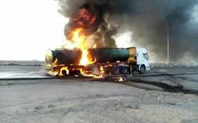 انفجار تانکر سوخت در مریوان یک کشته و یک مصدوم بر جای گذاشت