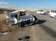 عدم توانایی راننده در کنترل وسیله نقلیه 5 فوتی برجای گذاشت