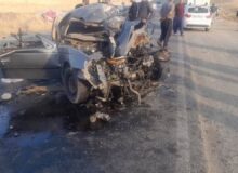 وقوع تصادف در محور سروآباد کامیاران با ۳ فوتی