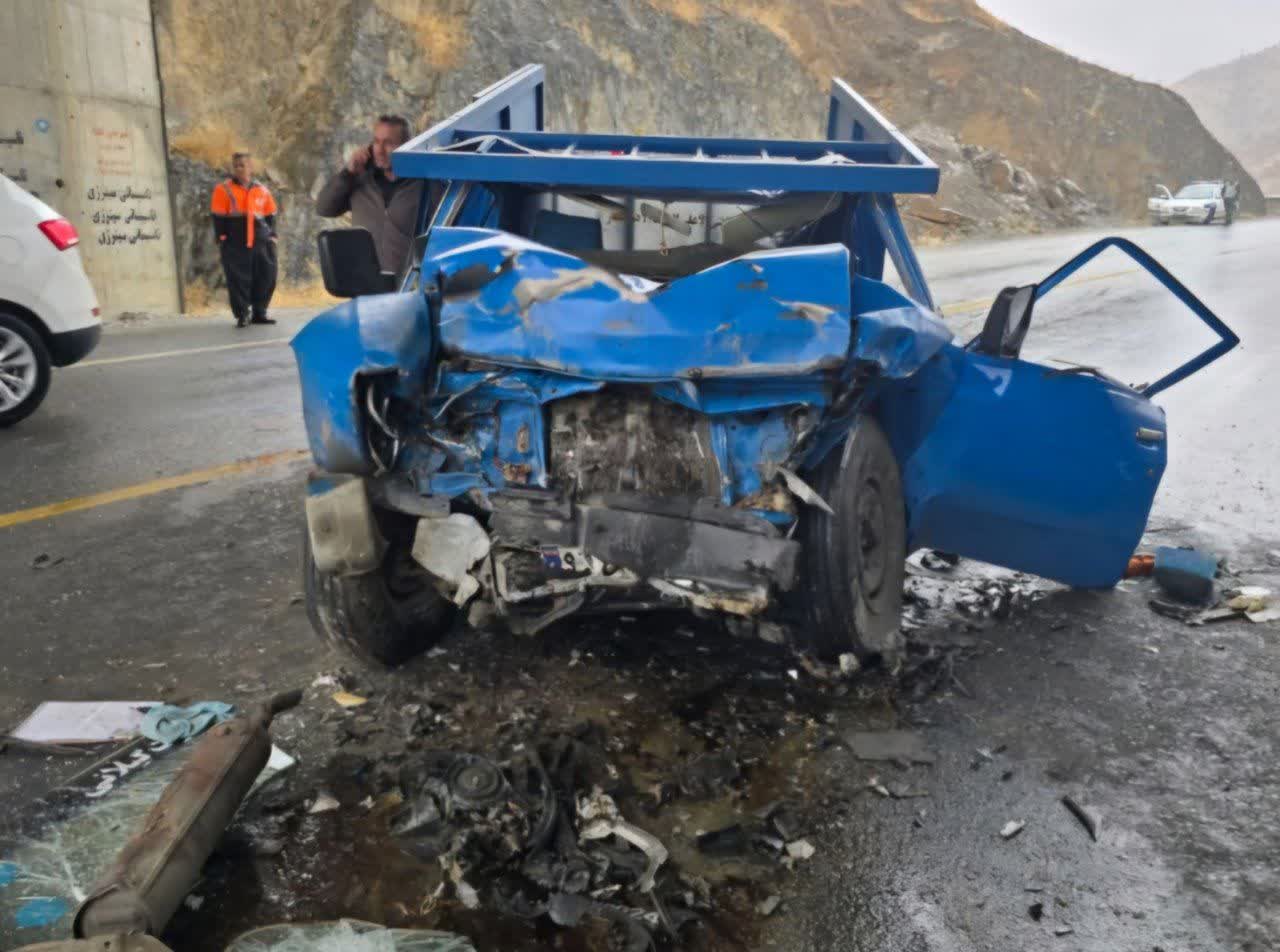 تجاوز به چپ در محور مریوان- سنندج حادثه آفرید